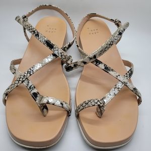 A•New•Day  Snakeskin Sandals SZ 8.5